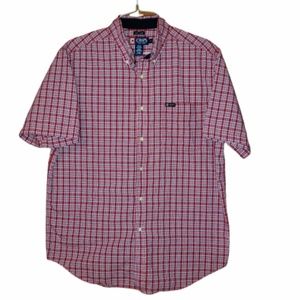 Men's Chaps Button Down Short Sleeve Shirt